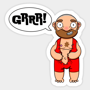 Loungewear Grrr! Sticker